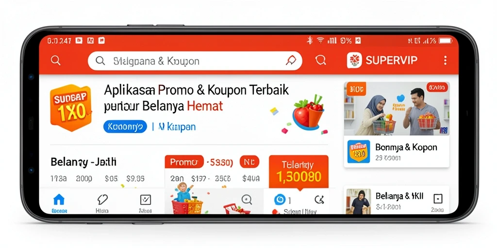 Antarmuka aplikasi SUPERVIP yang menarik dan mudah dinavigasi.