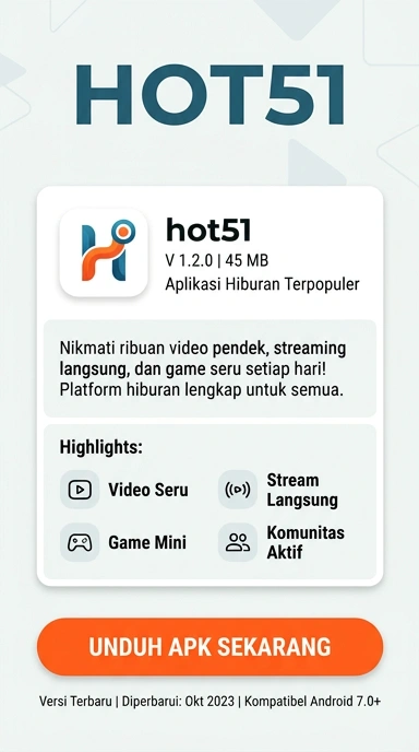 Tampilan halaman APK hot51