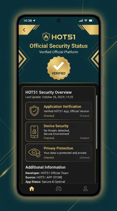 Tampilan kanal resmi hot51